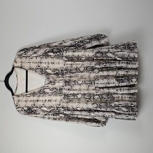 Dress Up Boutique Snake Skin layered tie front dress